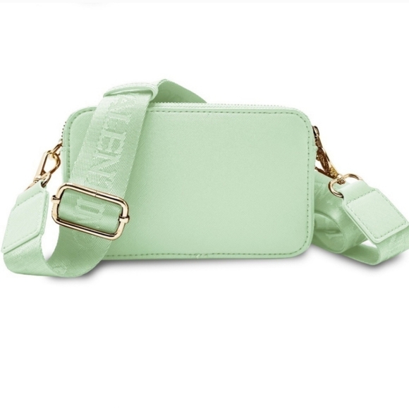 Valentino Orlandi Mint green double zip camera bag $159 MSRP NWT 🎉Host Pick🎉 - Picture 4 of 12